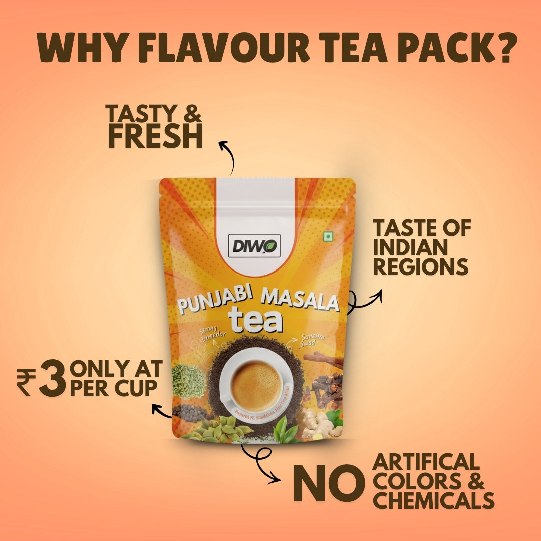 Punjabi Masala Tea Flavour - Makes 100 Cups