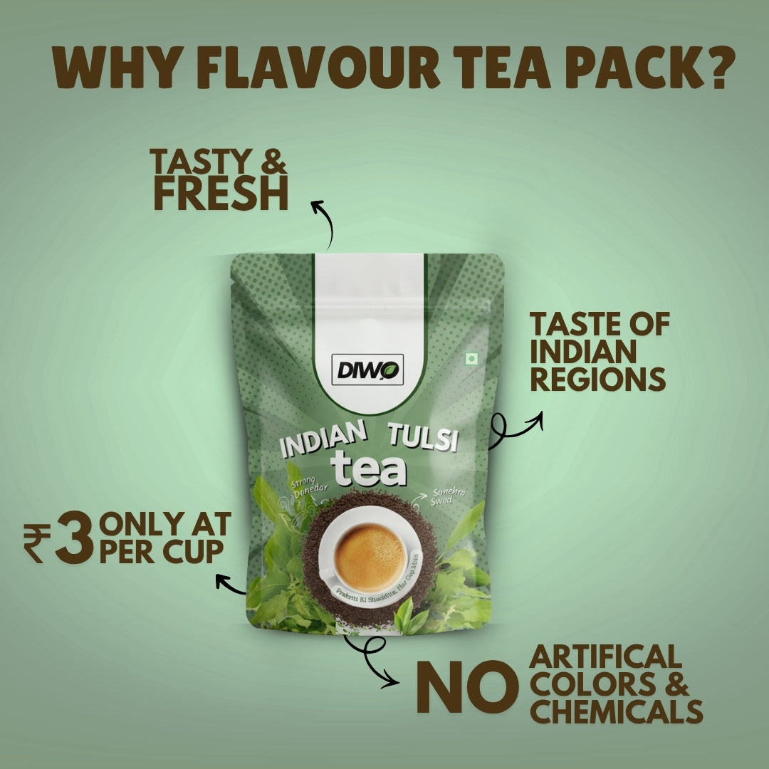 Indian Tulsi Tea - Makes 300 Cups-Try It Now