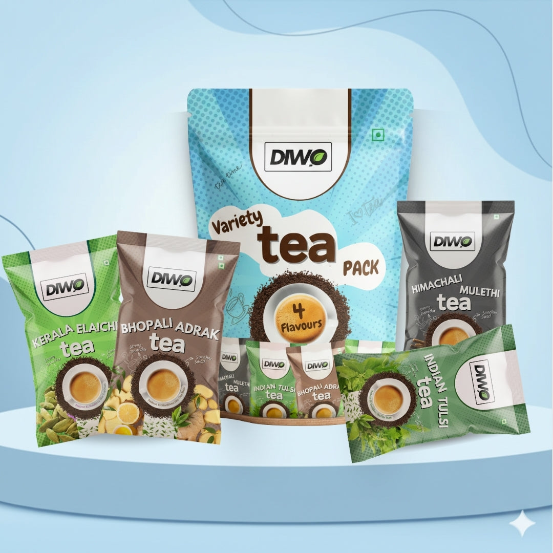 Four Variety Flavours Tea Trial Pack - Makes 100 Cups