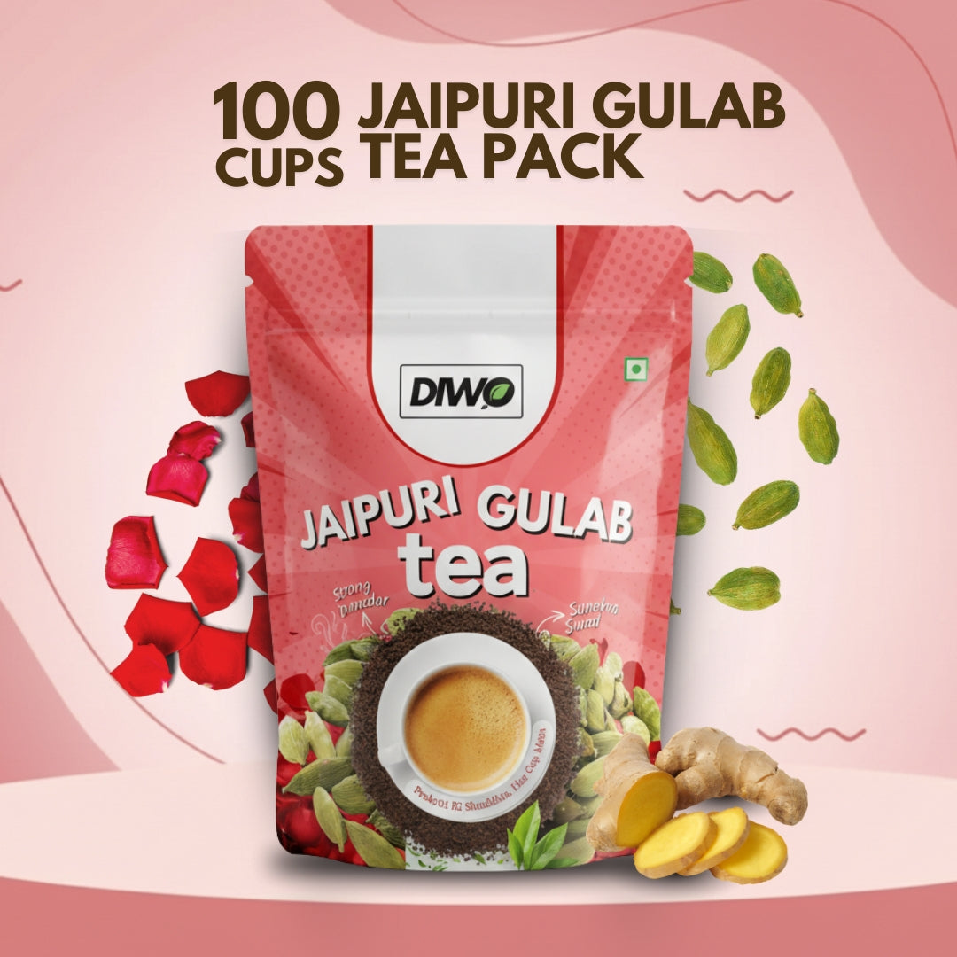 Jaipuri Gulab Tea Flavour - Makes 100 Cups