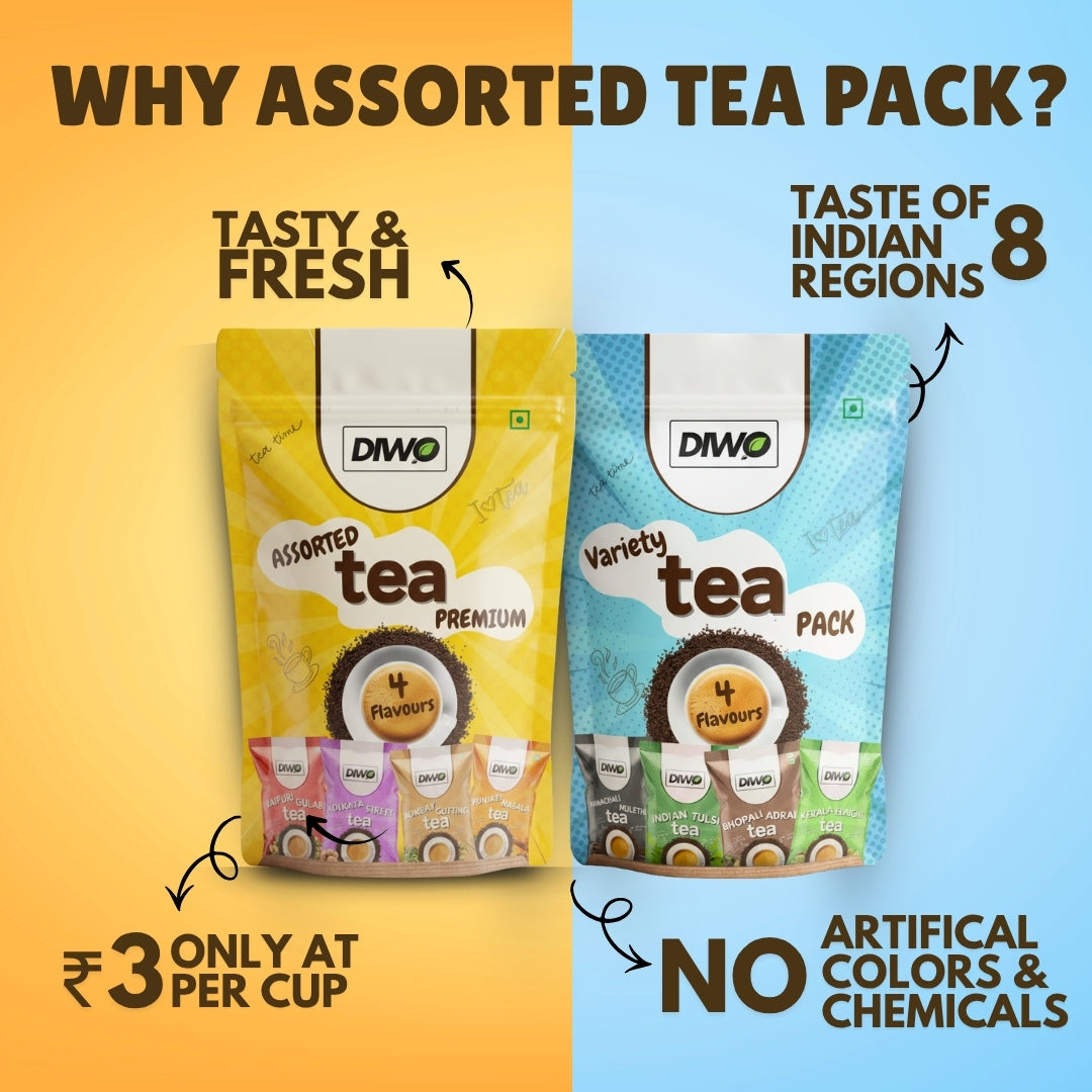 8 Flavours Tea Trial Combo - Makes 200 Cups