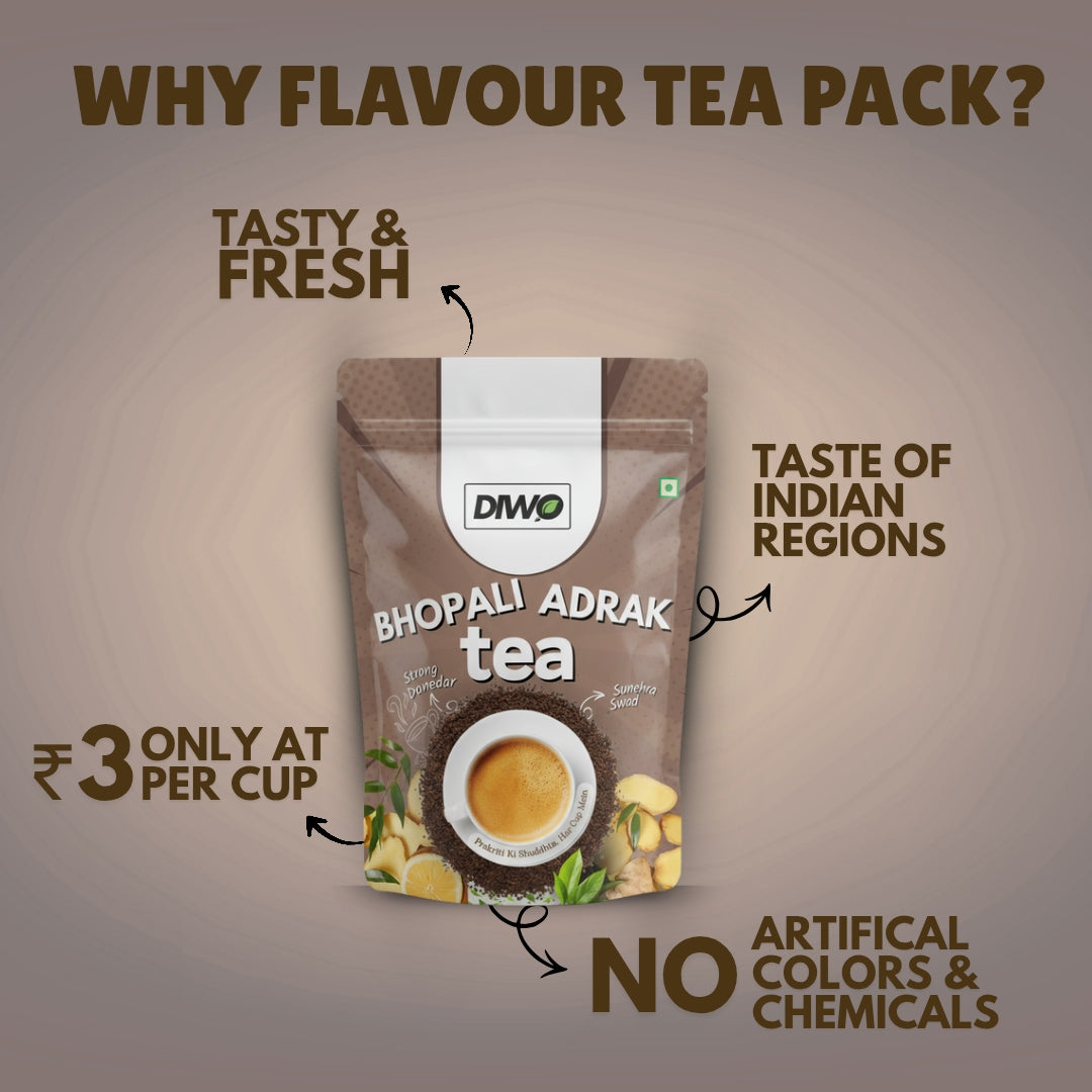 Bhopali Adrak Tea -Makes 300 Cups