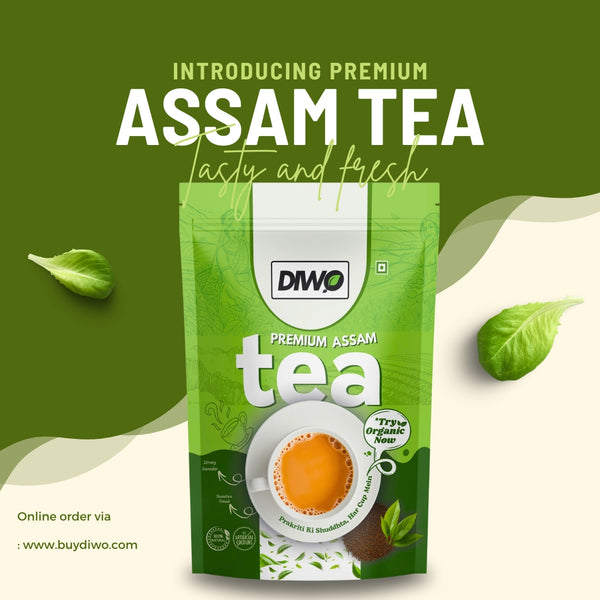 Premium Organic Assam Tea - Diwo